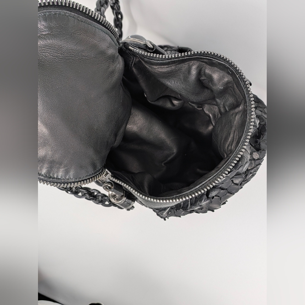 Authentic Gucci Galaxy Large Black Python Hobo Ba… - image 13